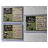 Lot of 3 Vintage Hockey Cards 1970-71 - Jean Guy Talbot, Murray Hall, Billy Dea