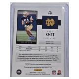 Cole Kmet Rookie Auto 2020 Panini Score #404 and Numbered 31/35 - Notre Dame Fighting Irish Football Card