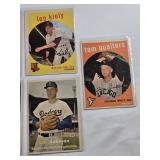 Lot of 7 Vintage Baseball Cards from the Late 50s and 60s