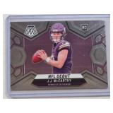 J.J. McCarthy Rookie 2024 Panini Mosaic RC No. 275 - Minnesota Vikings Football Card