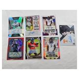 Lot of 7 NFL Autos and Rookie Autos - Darius Slayton, Chigoziem Okonkwo, Trevon Moehrig, Seth Williams, Darrynton Evans, Cameron Sutton