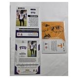 Lot of 7 NFL Autos and Rookie Autos - Darius Slayton, Chigoziem Okonkwo, Trevon Moehrig, Seth Williams, Darrynton Evans, Cameron Sutton