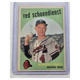 Red Schoendienst 1959 Topps #480 - Milwaukee Braves Vintage Baseball Card