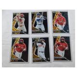 Lot of 6 Topps Black Gold Cards - Paul Goldschmidt, Freddie Freeman, Nolan Gorman, Vladimir Guerrero Jr, Adley Rutschman Rookie