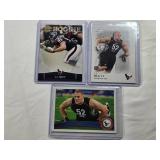 Lot of 3 J.J. Watt Rookie Cards - Houston Texans Football Card