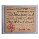 Paul Younger Rookie 1950 Bowman #15 - Los Angeles Rams Vintage Football Card