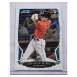 Christian Yelich Rookie 2013 Bowman Mini Chrome #318 - Miami Marlins
