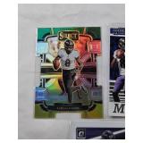 Lot of 3 Lamar Jackson Cards Including a Die Cut Prizm