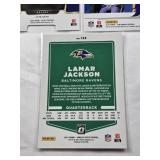 Lot of 3 Lamar Jackson Cards Including a Die Cut Prizm