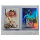 Lot of 2 Julio Rodriguez Rookie Cards Allen & Ginter 2022 and Topps Stars of MLB