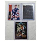 Lot of 3 Wayne Gretzky Hockey Cards Including Upper Deck Hockey Superstars Holo