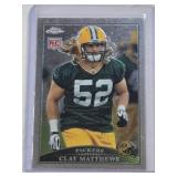 Clay Matthews Rookie 2009 Topps Chrome #TC133 - Green Bay Packers Football Card