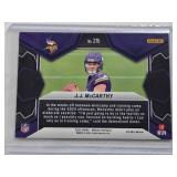 J.J. McCarthy Rookie 2024 Panini Mosaic Prizm Reactive #275 - Minnesota Vikings Football Card
