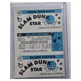 Julius Erving, Ron Brewer, Elvin Hayes 1980 Topps #181 - Philadelphia 76ers Vintage Basketball Card