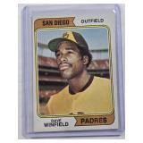 Dave Winfield Rookie 1974 Topps #456 - San Diego Padres Vintage Baseball Card