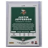 Justin Jefferson 2021 Panini Donruss Optic Silver Holo Prizm #95 - Minnesota Vikings Football Card