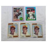 Lot of 5 Vintage Willie McCovey Baseball Cards from the 1960s and 1970s