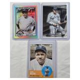 Lot of 3 Babe Ruth Baseball Cards Including Topps Legends of the Game