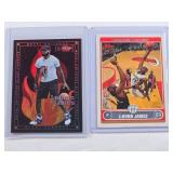 Lot of 2 LeBron James Basketball Cards -2021 Metal Universe 2005 Topps