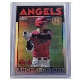 Shohei Ohtani 2021 Topps Chrome 35th Anniversary Refractor #86BC-9 - Los Angeles Angels Baseball Card