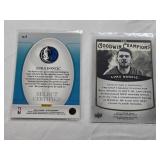 Lot of 6 Luka Doncic Basketball Cards including Panini Select, Chronicles, and Upper Deck Goodwin Champions