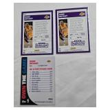 Lot of 7 Kobe Bryant Basketball Cards Including Panini Contenders Season Ticket, Own the Game and Others