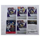Lot of 6 Randy Moss Football Cards Including Panini Mosaic, Touchdown Masters and Modern Artists Insert