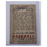 Ray Coleman 1951 Bowman #136 - St. Louis Browns Vintage Baseball Card