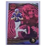 Kirk Cousins 2023 Panini Illusions Pink Foil #71 and Numbered 291/399 - Minnesota Vikings Football Card