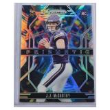 J.J. McCarthy Rookie 2024 Panini Prizm Prizmatic Refractor #8 - Minnesota Vikings Football Card