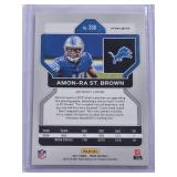 Amon-Ra St. Brown Rookie 2021 Panini Prizm Orange Disco #358 - Detroit Lions Football Card
