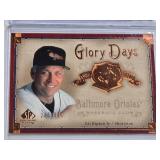 Lot of 2 Cal Ripken Jr. Baseball Cards 2005 Upper Deck Glory Days Numbered 285/399 & 2005 Biography