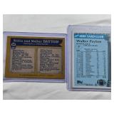 Lot of 2 Walter Payton Football Cards Featuring Topps Football Brothers with Eddie and 1000 Yard Club