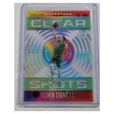 Luka Doncic Panini Clear Shots Acetate Insert #17 - Dallas Mavericks Basketball Card