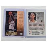 Lot of 2 Topps Finest with Jerry Stackhouse and Reggie Miller