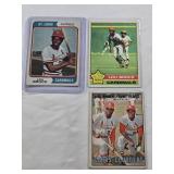 Lot of 3 Lou Brock Baseball Cards Including Topps NL All-Star and Cards Clubbers Vintage Cards