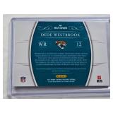 Dede Westbrook Rookie Patch Auto 2017 Panini National Treasures #RST-DWB and Numbered #02/99 - Jacksonville Jaguars Football Card