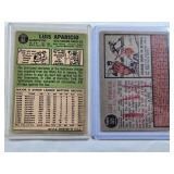 Lot of 2 Luis Aparicio Vintage Baseball Cards 1967 Topps #60 & 1962 Topps #325