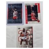 Lot of 3 Michael Jordan Basketball Cards Including The Jordan Dynasty and Athlete of the Century