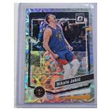 Nikola Jokic 2023-24 Panini Donruss Optic Silver Prizm #19 and Numbered 51/249 - Denver Nuggets Basketball Card