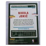 Nikola Jokic 2023-24 Panini Donruss Optic Silver Prizm #19 and Numbered 51/249 - Denver Nuggets Basketball Card