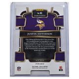 Justin Jefferson 2023 Panini Select Prizm Die Cut #65 - Minnesota Vikings Football Card