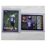 Lot of 2- Everson Griffen and Teddy Bridgewater Rookie Cards - Minnesota Vikings Football Cards