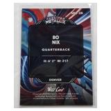 Bo Nix Rookie 2023 Wild Card American Metallix Cracked Ice #WMG-BN Numbered 6/8!!