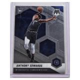 Anthony Edwards Rookie 2020-21 Panini Mosaic #201 - Minnesota Timberwolves Basketball Card