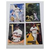 Lot of 4 Barry Bonds Inserts Inclding Epic Figures, Diamond Tribute, Numbers and Accolades