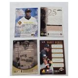 Lot of 4 Barry Bonds Inserts Inclding Epic Figures, Diamond Tribute, Numbers and Accolades