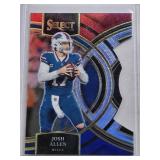 Josh Allen 2023 Panini Select Prizm Die Cut #200 - Buffalo Bills Football Card