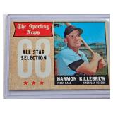 Harmon Killebrew 1968 Topps All Star Selection The Sporting News #361 - Minnesota Twins Vintage Baseball Card
