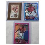 Lot of 3 Jeter Downs Rookie Cards Topps Chrome Numbered 28/125, Allen & Ginter Autograph and Pink Tops Chrome